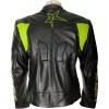 RTX Force One Floro Black Leather Biker Jacket